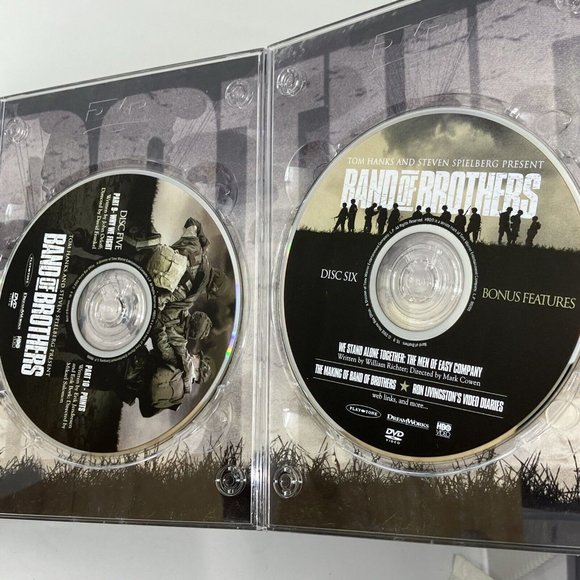Band Of Brothers Tom Hanks Steven Spielberg HBO Miniseries WWII 6 DVD Set - Picture 6 of 6